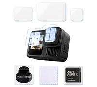 MOJOGEAR Protector de pantalla compatible con GoPro Hero 13 - Cristal templado - Kit completo - Fácil de instalar - Transparente