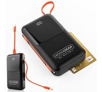 MOJOGEAR XL All-in-1 Powerbank 20.000 mAh | Cables Lightning y USB-C integrados - Batería externa ideal para viajes - Indicador LED