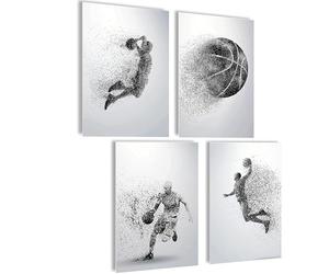 Mojoliving Póster de Baloncesto - Decoración de Cumpleaños y Dormitorio - Póster Deportivo - Imágenes para la Pared