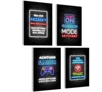 mojoliving Póster de juegos | Decoración de juegos Imágenes | Póster de pared para habitación juvenil de jugadores | Cartel de juegos | Regalos geniales para jugadores | Set de imágenes de juegos para
