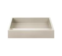 Mojoo Bandeja decorativa lacada Lux 19x19x3.5 cm Latte