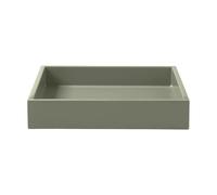 Mojoo Bandeja decorativa lacada Lux 19x19x3.5 cm Sage