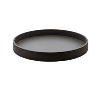 Mojoo Bandeja decorativa lacada Matt Ø30x4 cm Negro