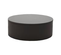 Mojoo Caja de almacenamiento lacada Matt Ø20x7 cm Negro