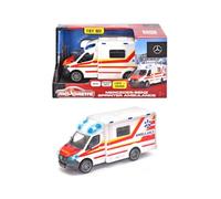 MOJORETTE Grand Series Ambulancia de Juguete Mercedes-Benz, Fabricada en Metal y Plástico, 12.5 cm, Luz y Sonido (213712001038)