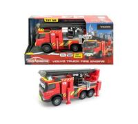 Majorette - Grand Series Camión de Bomberos Volvo, 19cm, Con Licencia Oficial de Volvo y Rosenbauer, Fabricado en Metal y Plástico, Luz y Sonido (213713000038)