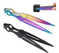 MOK 2 Piezas Shisha Accesorios, Pinzas de Acero Inoxidable, Tenacillas para Cachimba o Barbacoa, Clip de Carbón para Accesorios de Tubería de Narguile de Barra de Carbón