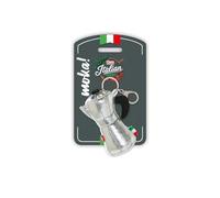 Moka cafè Trudi | Peluche Llavero, Idea Regalo, Gadget turistico Made in Italy | 7x14x4,5 cm Medida XS | Italian Icons | Modelo 69242