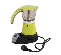 Moka eléctrica de aleación de aluminio, 300 ml, 6 tazas, 480 W, extraíble, cocina de cocina, cafetera (GREEN)