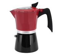 Moka Pot 6 Tazas/300 Ml, Portátil con Mango Antiquemaduras, Italiana Clásica de Aluminio, No Apto para Inducción (No. 6 Pot 300ML)