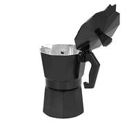 Moka Pot de 300 Ml, de Aluminio Duradera, Perfecta para Uso Doméstico y de Oficina, Capacidad para 6 Tazas, Disponible en Rojo o Negro (BLACK)