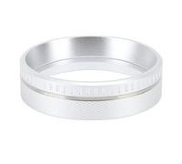 Moka Pot Dosing Funnel | Attractive Aluminum Alloy Helps Avoid Splashing | Even Coffee Grounds Distribution for Moka Express/Leading Brand/Stovetop Coffee Makers | Silver (58MM)