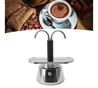 Moka Pot, Mini Cafetera Doble Cabezal 2 Tazas 100ml - Espresso de Acero Inoxidable, Italiana De Conducto DIY Para Casa Camping Cafe