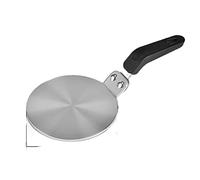 Moka Pot - Placa convertidora de inducción para cafetera, disco convertidor de calor de acero inoxidable con mango ergonómico para utensilios de cocina de café con leche, 5 pulgadas