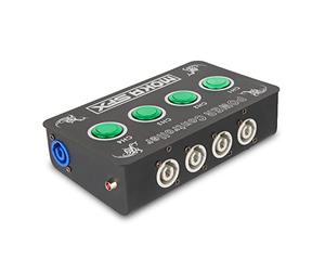 MOKA SFX Controlador de potencia de 4 canales, mini consola de escenario, controlador de DJ, consola portátil para máquina de chorro de CO2