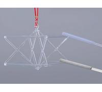 Mokaba Chakra - Cristal de cuarzo ópticamente transparente para cantar Merkaba terapia de sonido, meditación y yoga, con dos tipos de cuenco de cristal (9 pulgadas)
