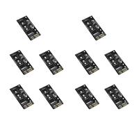 Mokamika 10 adaptadores M.2 a adaptador M.2 a adaptador M.2 a adaptador M.2 NGFF convertidor 2,5 SATA3 Card B Key para SSD 2230-2280 M2