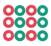 Mokamika 12 pinzas de batería anticorrosión Arandelas Fiber Battery Terminal Protector, 6 Rojas y 6 Verdes