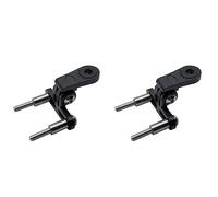 Mokamika 2 adaptadores de soporte para faros de bicicleta, para rueda delantera, luz LED, soporte de cámara, tipo de conector