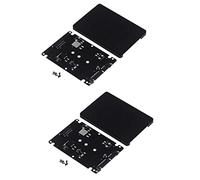 Mokamika 2 x M.2 NGFF a 2,5 SSD/MSATA a carcasa de tarjeta adaptadora (B llave para adaptador de PC M2 + M Desktop Socket NGFF)