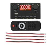 Mokamika 2X40W Amplificador Bluetooth 5.0 MP3 Player WAV Decodificador Board 12V Auto FM Radio Soporte TF USB AUX Manos Libres (A)