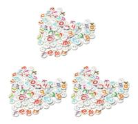 Mokamika 300 Piezas Mezclado Pintado Letras Alfabeto De Coser Botón Scrapbooking