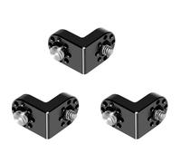 Mokamika 3pcs 1/4 3/8 Tornillo Extensión 90 ° Adaptador de montaje en ángulo recto para monitor de trípode, transmisión de imagen de vídeo, jaula de cámara DSLR