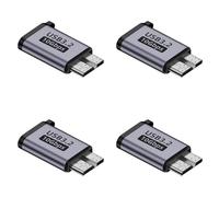 Mokamika 4 adaptadores Micro B macho a tipo C hembra, conector USB 3.0 Micro-B para discos duros externos