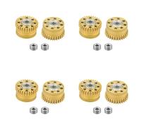 Mokamika 4 x Gold K2 Extruder Gear, K2 Plus Extrusora Xirbbo Upgrade Gear Kit de engranajes de transmisión de de metal para K2 Plus