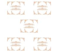 Mokamika 50 piezas talladas flores de pared talladas apliques de esquina decorativa para puerta de muebles, armario, cama decoraciones