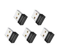 Mokamika 5X Mouse Jigglers Mover, No Detectable, Coctelera automática de puerto USB Wiggler para ordenador portátil, mantiene el ordenador despierto, movimiento del ratón, negro