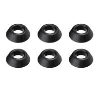 Mokamika 6 soportes para balón, baloncesto, fútbol, rugby, plástico, color negro