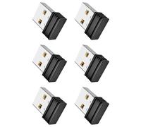 Mokamika 6 x Mover Mouse Jigglers Mover, No Detectable, Coctelera Automática USB para Portátil, Mantiene El Ordenador Despierto, Movimiento del Ratón, Negro