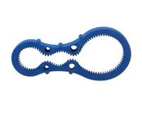 Mokamika Abridor de botellas multifunción, portátil, para tapas de cristal, latas, práctico, flexible, tapón de rosca de goma, tapón de rosca, duradero, fácil de usar, color azul