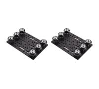 Mokamika Juego de 2 placas de portal con ranura en V, placa de portal de 20-80 mm con 6 ruedas para piezas de impresora 3D, piezas de máquina CNC