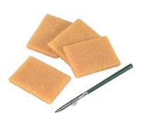 Mokamika Juego de lápices de regla, lápiz líquido para enmascarar con 4 piezas de goma de borrar para aplicar enmascaramiento de trabajos de conducción de fluidos