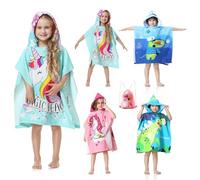 Mokani Toalla Infantil con Capucha de Baño Poncho Súper Absorbente