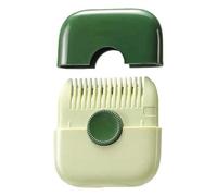 Mokassy 2 en 1, Peine de peluquería, Flequillo, Removedor de cabello, Mini herramientas de maquillaje para, verde