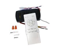 Mokassy Conversión de Frecuencia Ventilador de Techo Kit de Control Remoto Luz Alto Voltaje Controlador Receptor Remoto de 6 Velocidades
