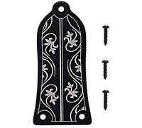 Mokassy Cubierta de Varilla de Armadura de Guitarra Estuche GR34 con Forma de Alma para Guitarra EléCtrica (Negro)