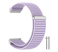 MokaZii 20mm Nylon Correa Compatible con Garmin Forerunner 570 42mm/165/165 Music/Vivoactive 6/5, Nylon Strap Transpirable Sport Correa Ajustables Nailon Loop para Garmin Approach S44/S50 - Morado