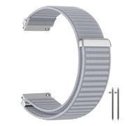 MokaZii 20mm Nylon Correa para Garmin Approach J1/Forerunner 570 42mm/165/165 Music/Vivoactive 6/5, Trenzadas Correa Transpirable Sport Ajustables Loop para Garmin Approach S44 - Gris