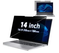 MokaZii Filtro de privacidad de nanoadsorción para Portátil de 14 Relación de Aspecto 16:9, Removible Anti Reflejo Luz Azul Laptop Privacy Portátil Protector Compatible con Pantallas táctiles