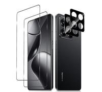 MokaZii Protector de Pantalla para Xiaomi 14T Pro 5G, 2 Piezas Protector Cristal Templado + 2 Protector de Lente Cámara, Fácil de Instalar, Anti-Arañazos, 9H Dureza Vidrio Templado