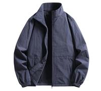 MOKBAY Impermeable Running Hombre de Agua Mens Jacket Anorak Senderismo Gris Oscuro Ciclismo Rain Coat Chubasquero Amarillo Chaqueta Lluvia Hombre Gris Oscuro XXL