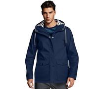 MOKBAY Impermeable Running Hombre Running Trabajo Chaqueta Larga Chubasquero Deportivo Talla Grande de Chuva Chuva Azul Oscuro Casual con Capucha Chaqueta para Lluvia Hombre Azul Oscuro XL