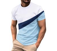MOKBAY Mis Pedidos Realizados Tshirt Hombre Marca Pack Fitness Blanco Rayas Camiseta Deporte Surf con Estampada Manga Corta Ropa de Trabajo Tecnica Pack Camisetas Hombre Blanco S
