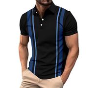 MOKBAY Mis Pedidos Realizados XL Cuello Mao Camisetas Polo Hombre Slim Fit Blanco Golf de Rayas Club Negro Deportivo Ropa Golf Azul Real Manga Corta Polos de Hombre Azul Real XL
