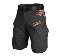 MOKBAY Pantalones Cortos Hombre Bolsillos Cremallera Bolsillos Bermudas Pantaloneta Pantalones Militares Elasticos Ropa Cargo Shorts Negro Compra Online Pantalon Cargo Corto Hombre Negro XL