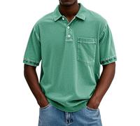 MOKBAY Polo Hombre Cuello Mao XXL Lisas Tecnicas Camiseta Talla Grande Mis Pedidos Realizados Blancos Polo España de Trabajo Deportes Manga Corta Golf Caqui Camisas Hombre Manga Corta Caqui XXL